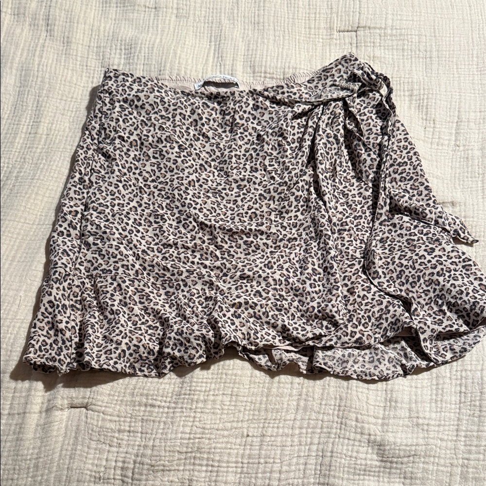 Abercrombie & Fitch Animal Print Mini Skirt